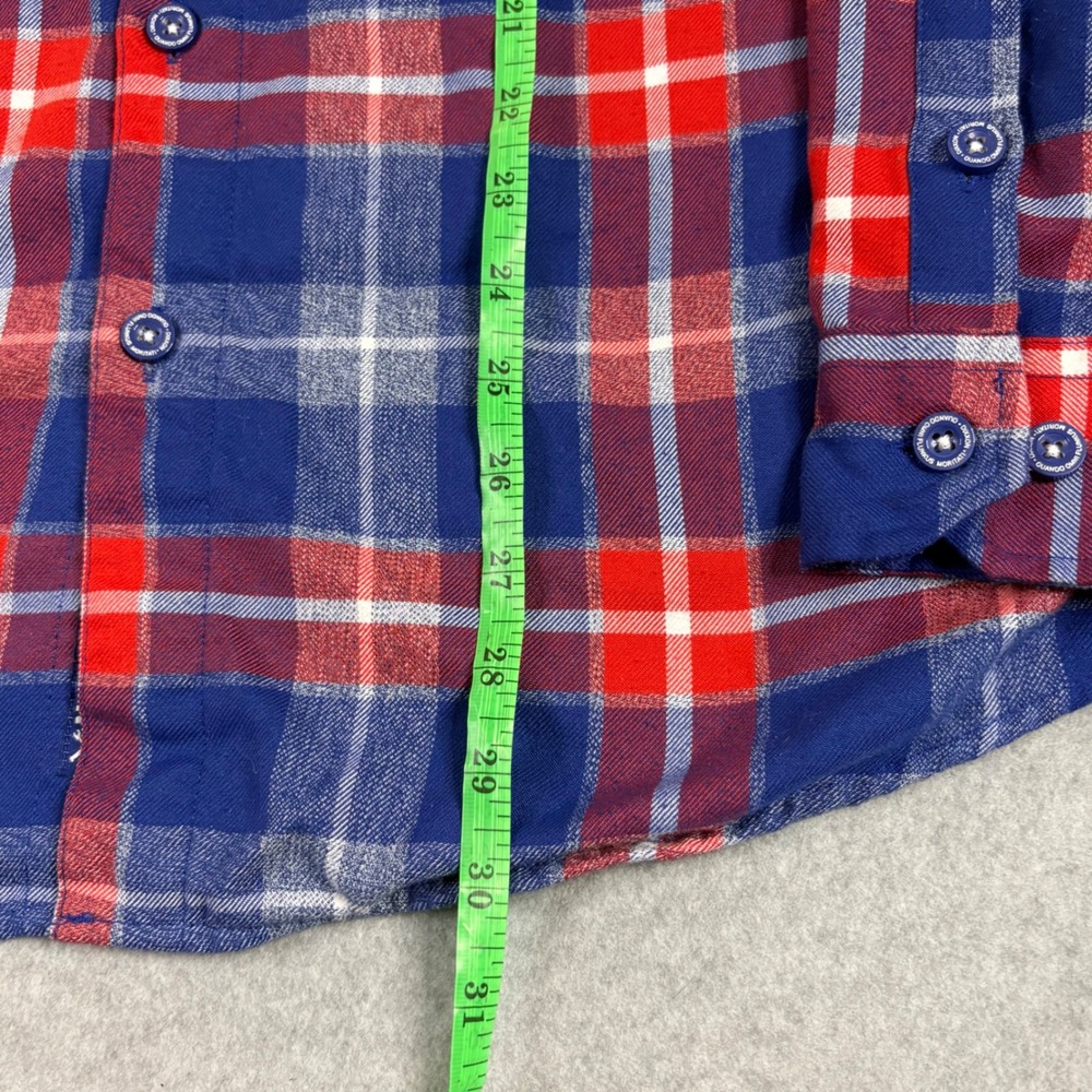 Dixxon Flannel The Red Green Show Possum Brotherhood Plaid Shirt Mens M Blue Red - Picture 12 of 13